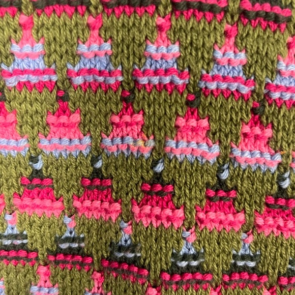 Sundance cotton Green and Pink knitted tank top size medium - Picture 3 of 6